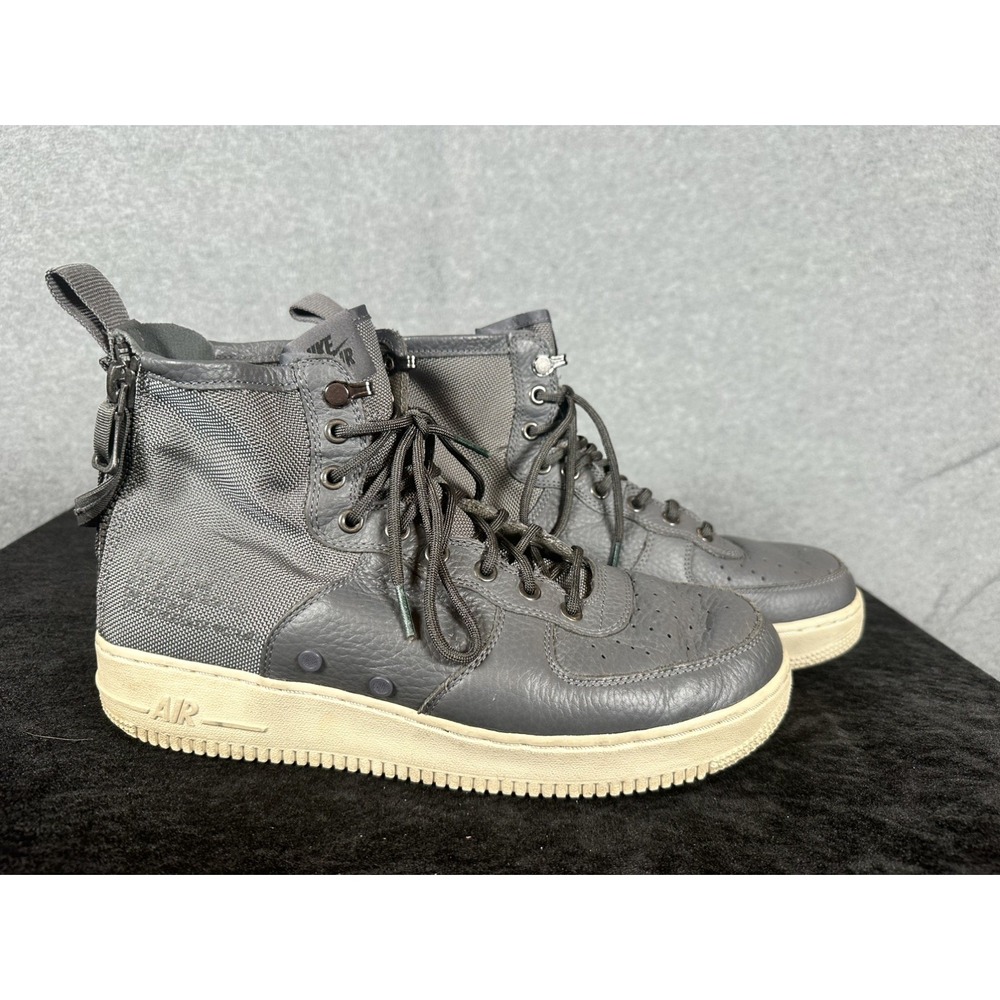 Nike SF AF1 Mid Dark Grey Light Bone 917753-004 Men's 10.5 Air Force 1